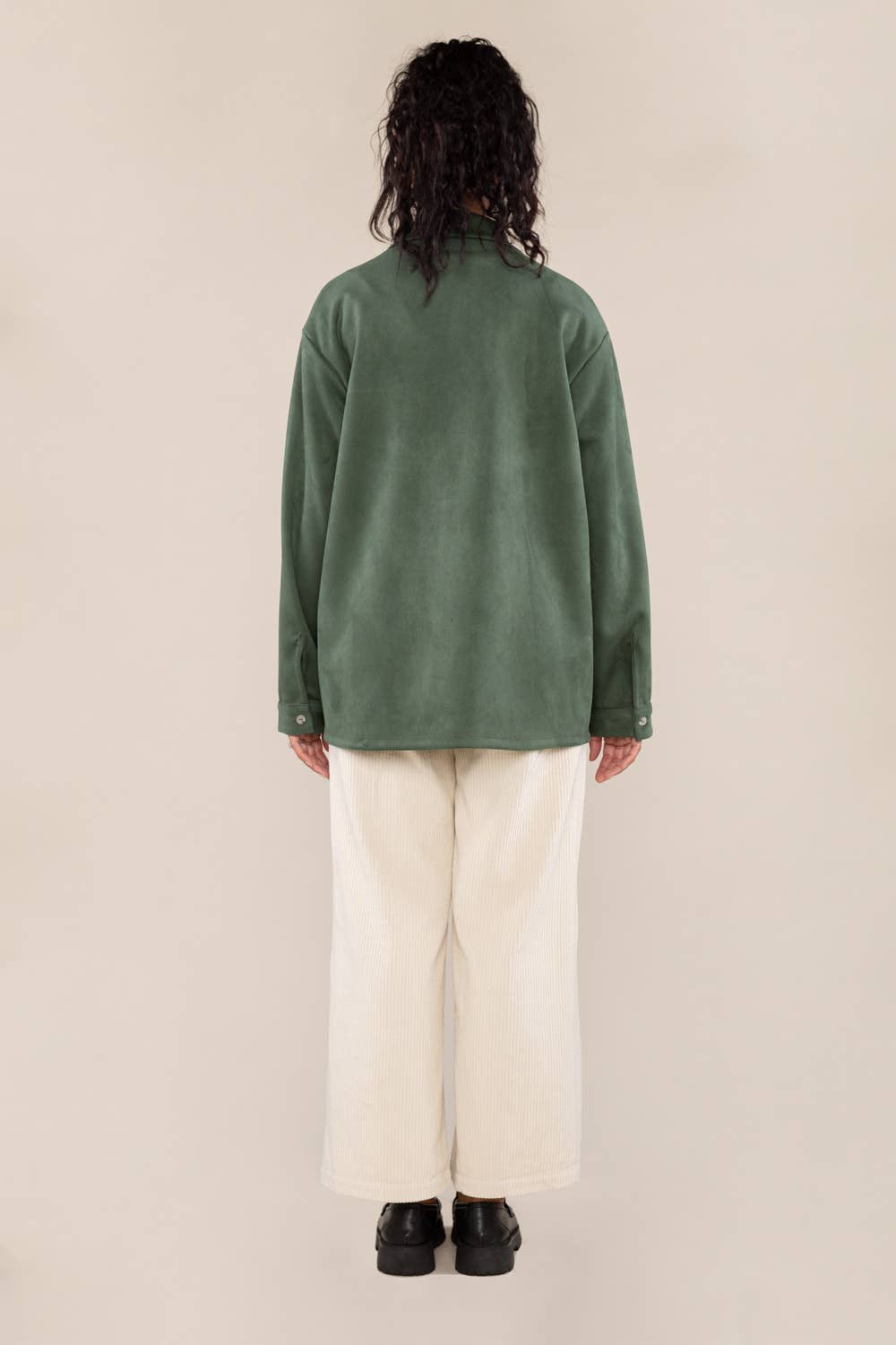 Willa Faux Suede Button Up Shacket